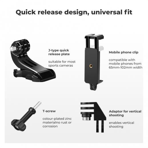 K&F Concept Head Strap & Chest Mount Set for GoPro Hero 13 12 11 10 9 8 7 6 5 4 Session DJI Osmo Action Cameras, Quick Release Adjustable Action Camera Accessories Kit K&F Concept Head Strap & Chest Mount Set for GoPro Hero 13 12 11 10 9 8 7 6 5 4 Session DJI Osmo Action Cameras, Quick Release Adjustable Action Camera Accessories Kit